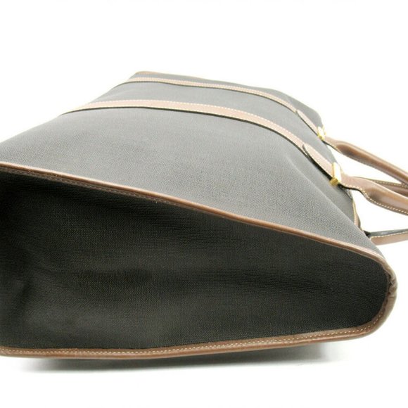 Authentic dunhill Boston Bag Herringbone PVC Leather Used - Picture 4 of 8